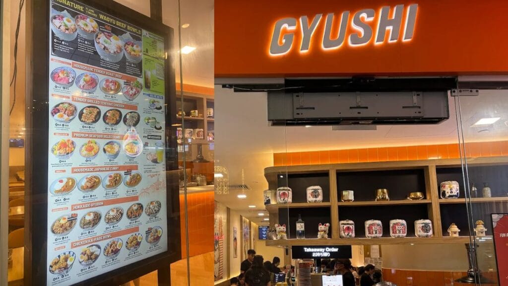 Gyushi: "Best Gyushi Japanese wagyu beef rice bowls menu at Star Vista B1-32 Singapore"