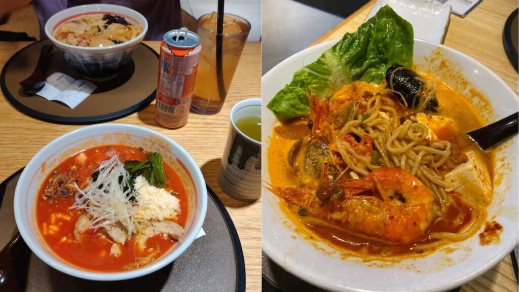 Springy noodles in a rich chicken collagen broth at Ichikokudo Hokkaido Ramen featured as a highly dependable choice for the best ramen in Singapore