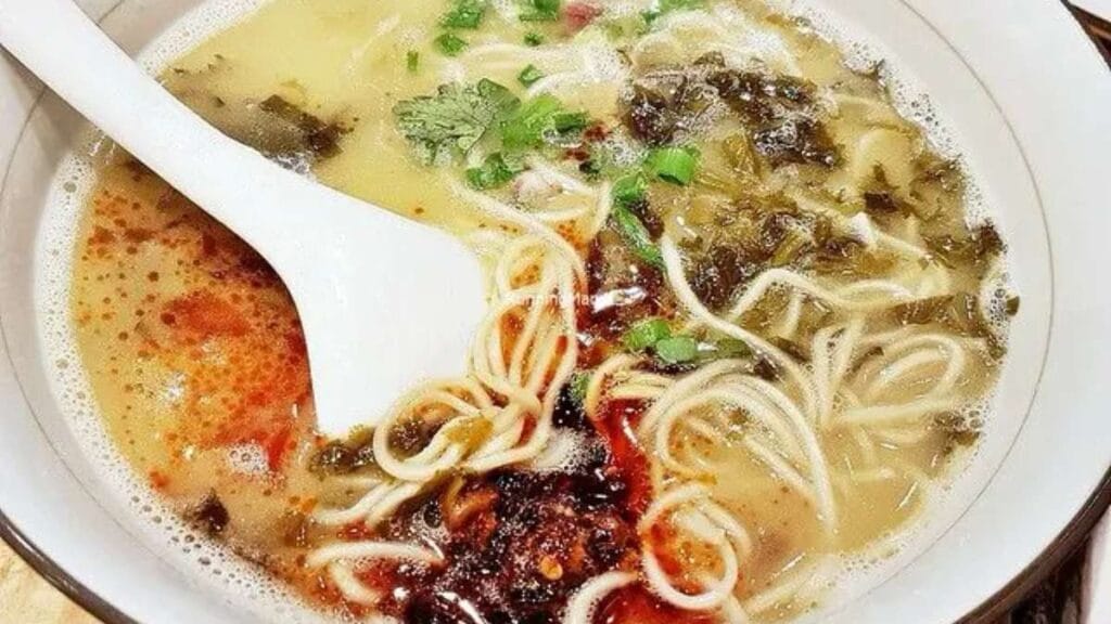 Braised beef noodles and savory broth at LeNu Chef Wai’s Noodle Bar Jewel