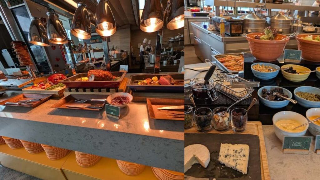 A bright and contemporary international halal buffet spread at Makan@JEN in Hotel Jen Orchardgateway.