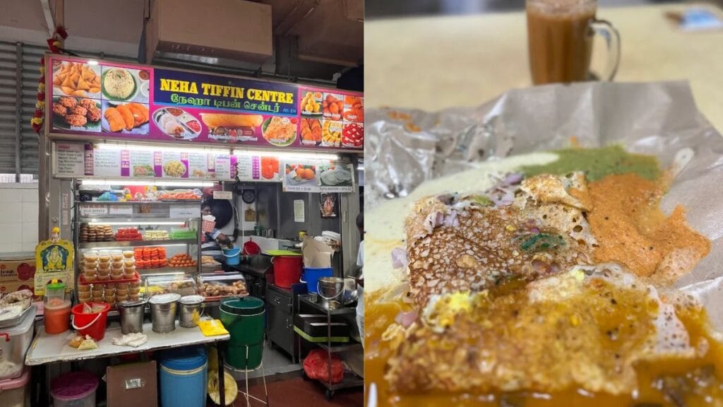 South Indian putu mayam and vadai from Neha Tiffin Centre tekka centre stall
