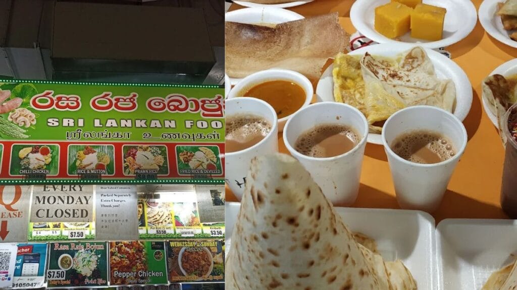Authentic Sri Lankan rice and curry from Raja Bojun Sri Lankan Food tekka centre stall