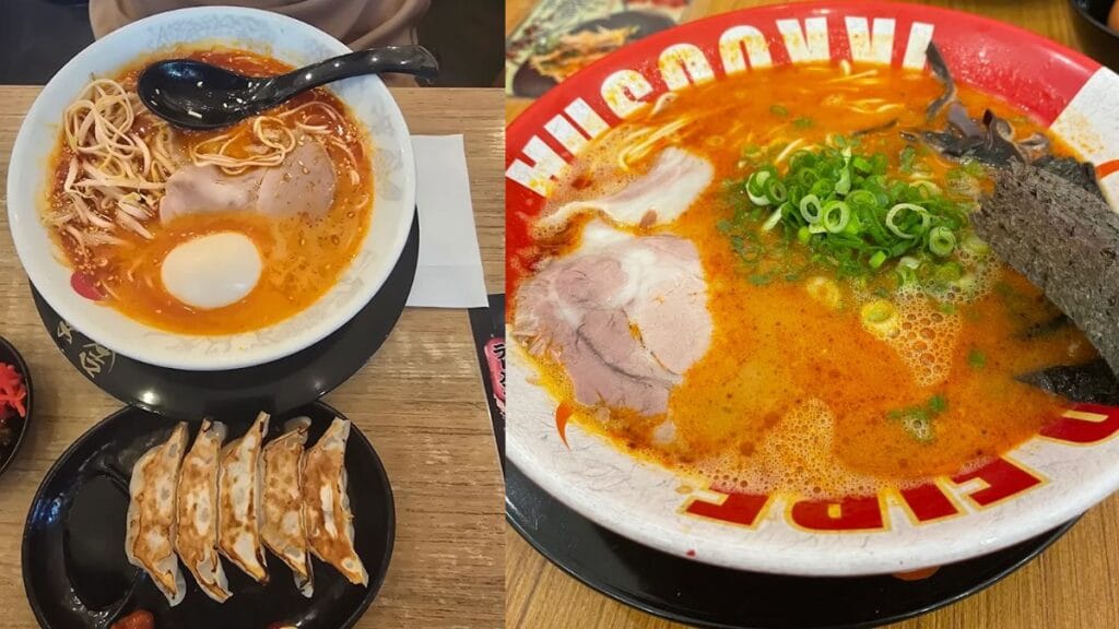 A fiery bowl of the God Fire Special at Hakata Ikkousha Ramen perfectly completing the ultimate guide to the best ramen in Singapore