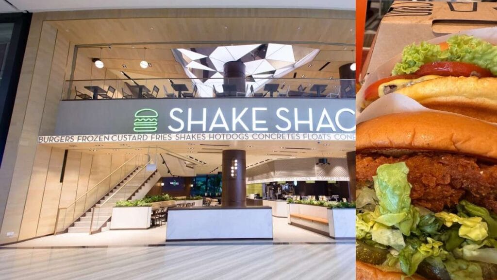 Classic ShackBurgers and crinkle-cut fries at Shake Shack Jewel Changi