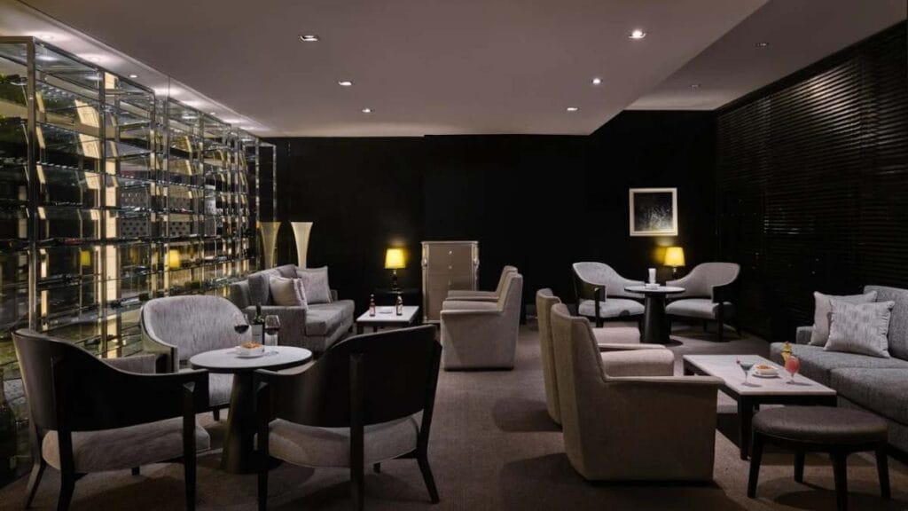 Spices Cafe Concorde Hotel Singapore: Classic hotel lounge setting with buttery scones and a tiered English tea set for the best high tea Singapore.  