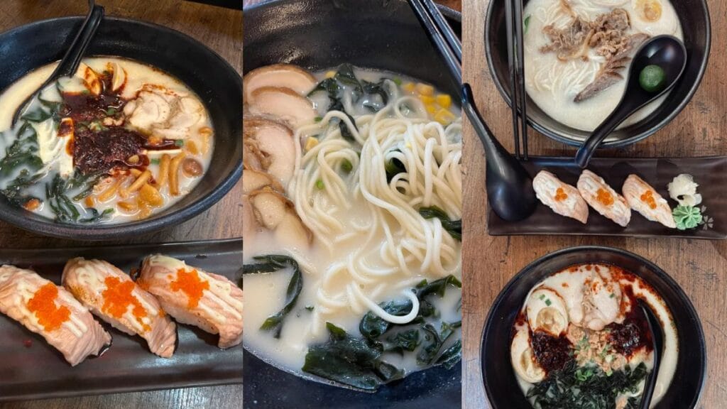 A spicy bowl of Volcano noodles at The Ramen Stall offering an excellent Halal certified option for the best ramen in Singapore