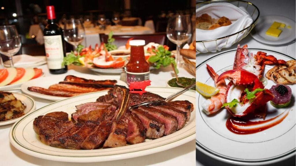 A signature USDA Prime dry-aged Porterhouse sizzling in its own juices, a classic best steak in Singapore.