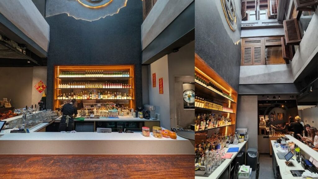 Spotless and premium private karaoke room setting at Ajoomma, offering a high-end Korean Telok Ayer food experience.