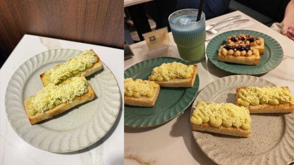 Freshly baked pillowy Japanese Shokupan milk bread at All Hands Cafe, a top brunch pick for Telok Ayer food.