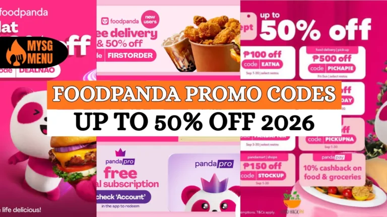 Foodpanda Promo Codes Singapore Up to 50% Off (2026)
