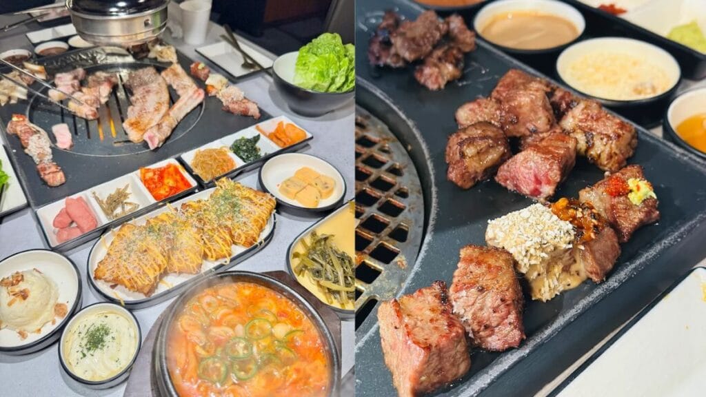 Rare cuts of King Galbi and Axe Belly alongside unlimited banchan at Gamtan, a must-eat Telok Ayer food.