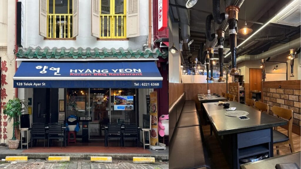 Old-school and casual dining atmosphere at Hyang Yeon Korean Restaurant, famous for its affordable Telok Ayer food