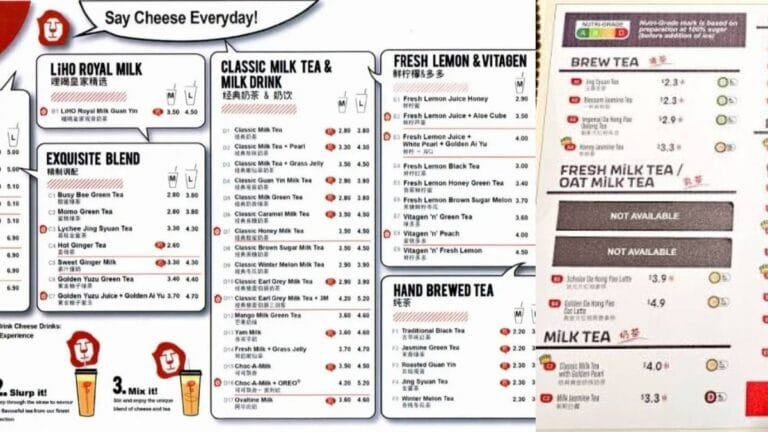 LiHO Tea Menu Singapore [2026]: Full Prices & Top Drinks