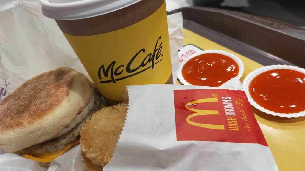 McDonalds McCafe Coffee & Frappes menu with updated prices in Singapore