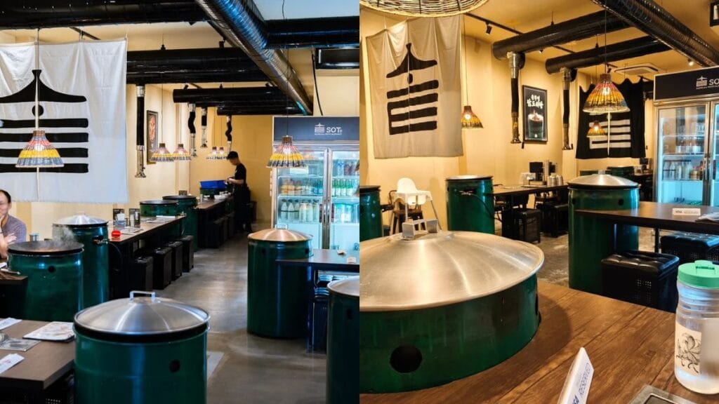 Theatrical tableside cooking experience at SOT Korean Restaurant, a fun and interactive spot for Telok Ayer food.  