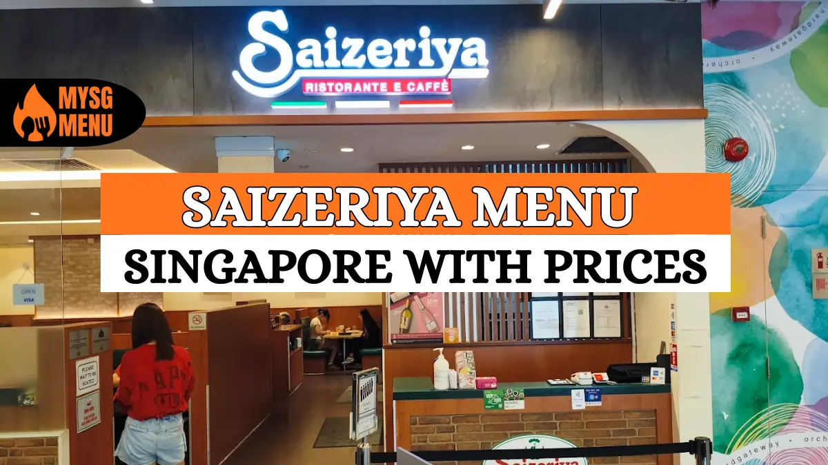Saizeriya Menu With Prices in Singapore 2026
