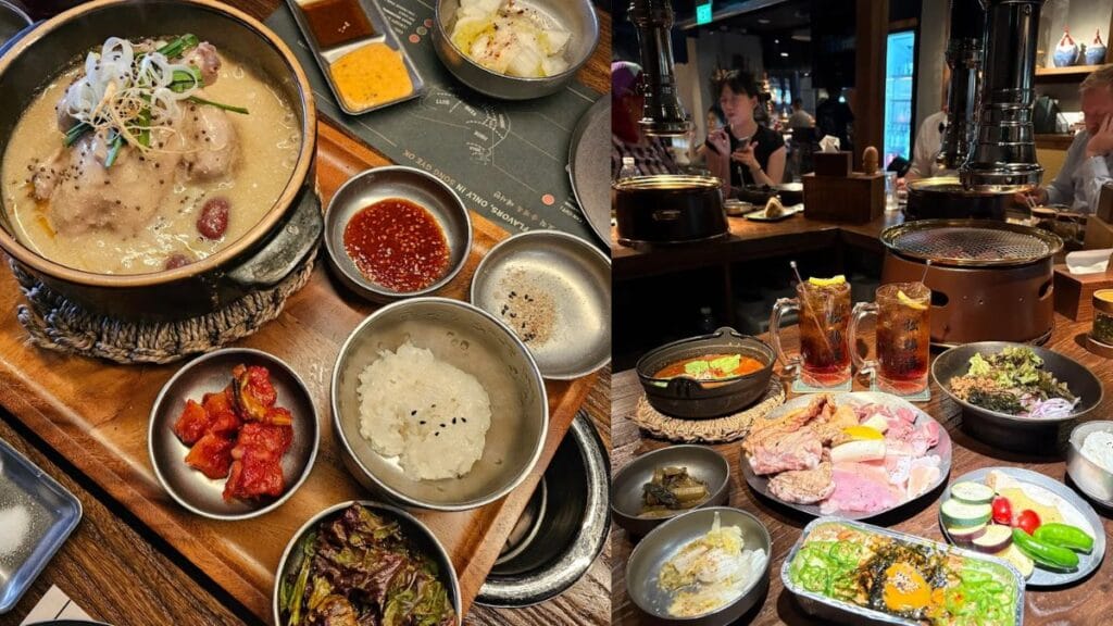  Grilled chicken softbone, rice balls, and collagen sam gyetang soup at Song Gye Ok, serving unique Telok Ayer food.  