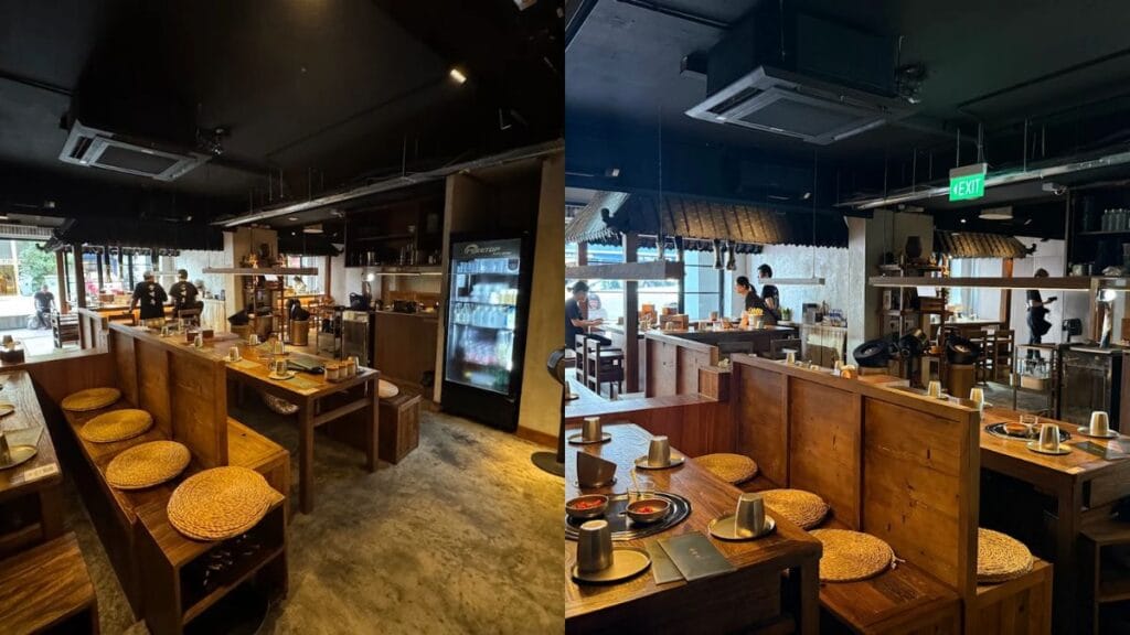 Cute chicken-themed restaurant interior at Song Gye Ok, a unique charcoal-grill destination for Telok Ayer food