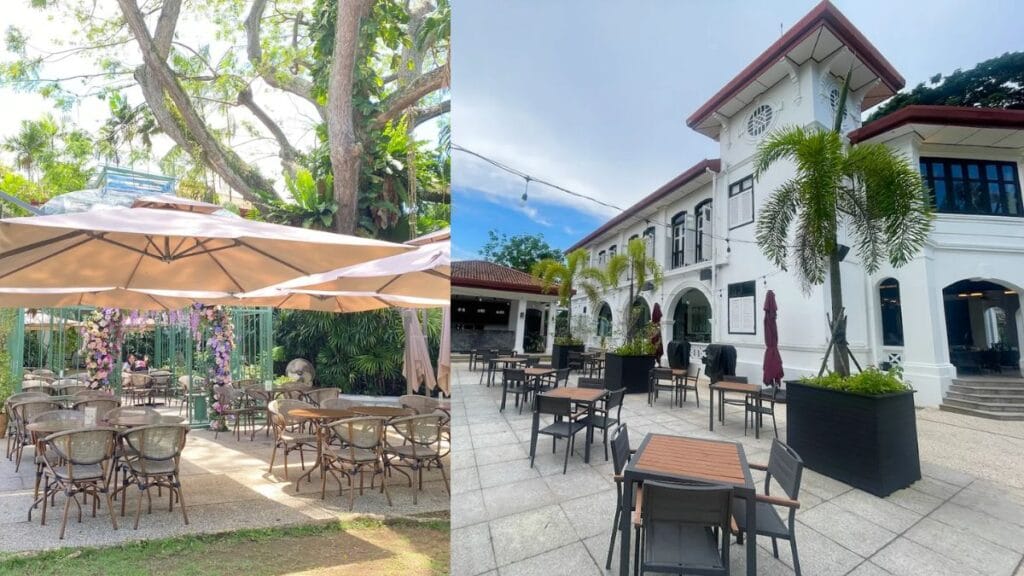 Best Dog Cafe Singapore: 26 Pet-Friendly Spots (2026) 19 A dog resting on the manicured lawns outside Wildseed Cafe at Alkaff Mansion, a heritage dog cafe singapore.