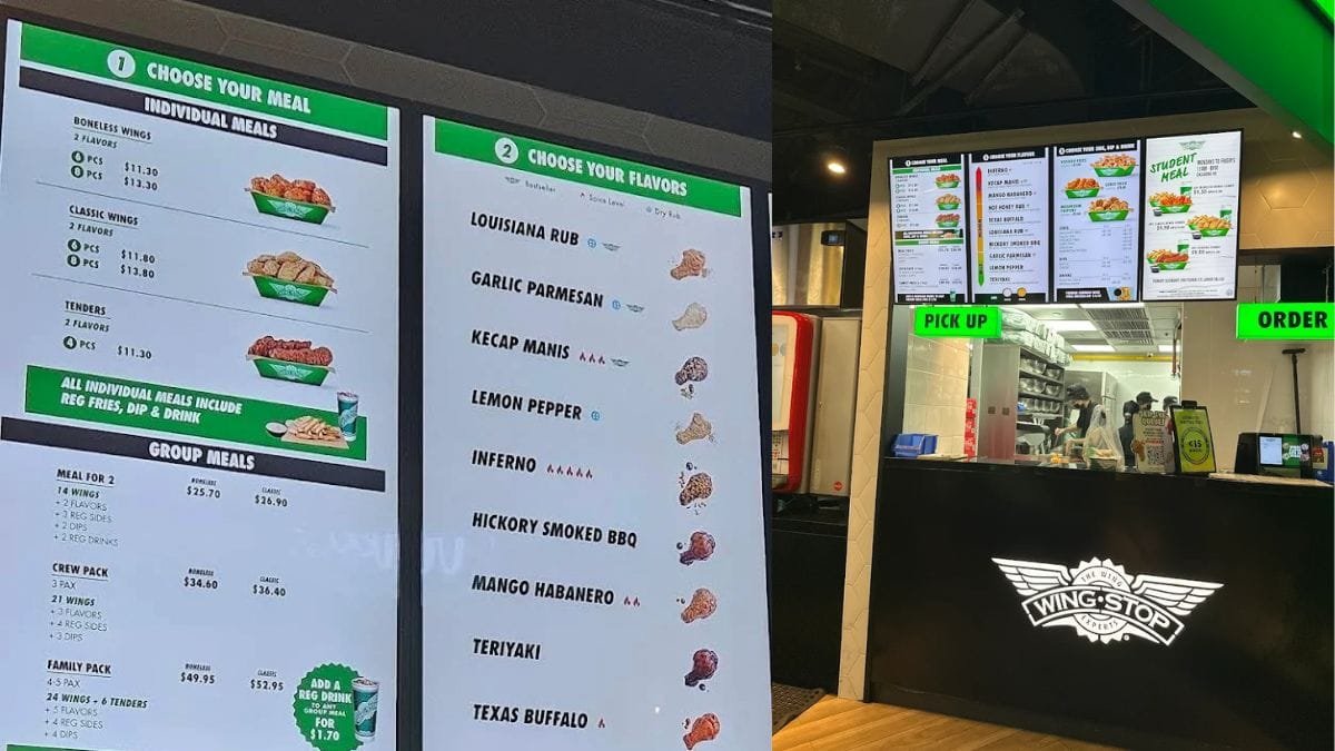 Wingstop Menu Prices Singapore (October 2026) | Wings, Combos & Sides