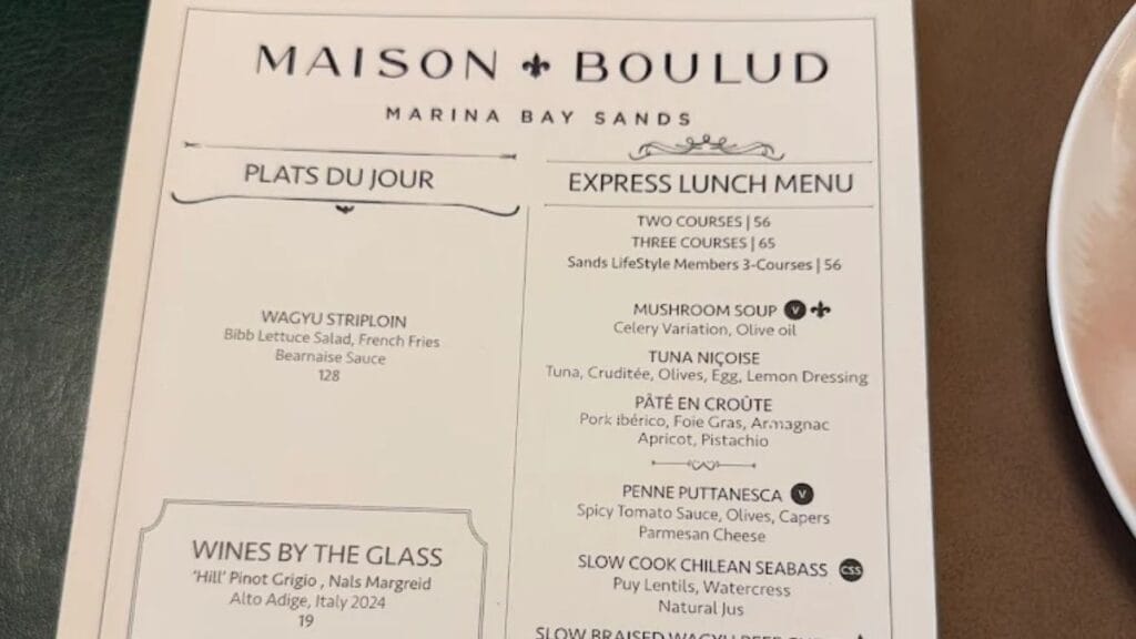 Maison Boulud Menu Prices Singapore (2026): Updated Prices & Guide 3 Maison Boulud menu with prices in Singapore